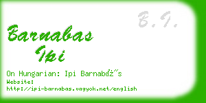 barnabas ipi business card